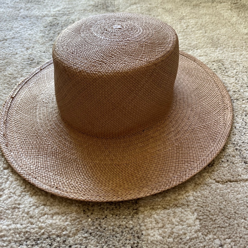Janessa Leone straw boater hat
